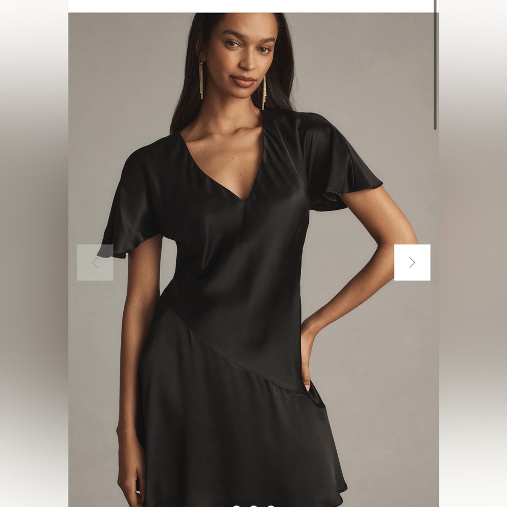 Anthropologie Black Mini Dress